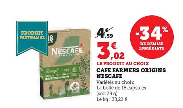 CAFÉ FARMERS ORIGINS NESCAFE