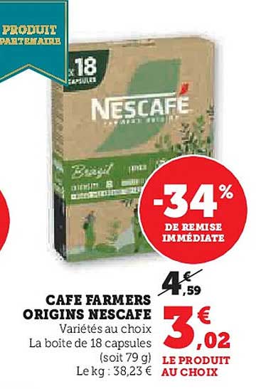 CAFE FARMERS ORIGINS NESCAFE