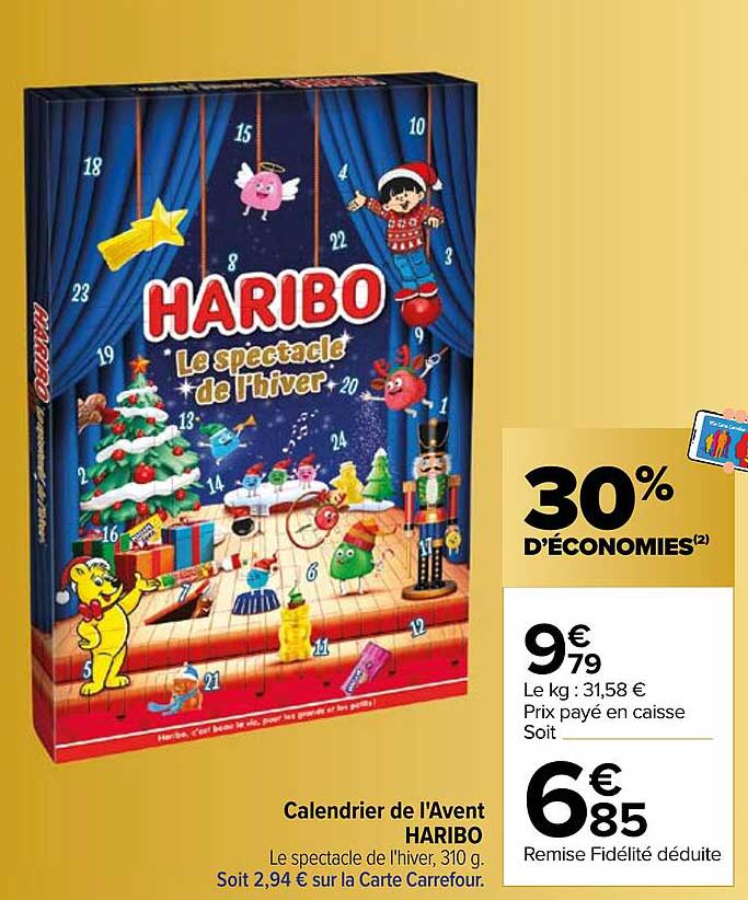 Calendrier de l'Avent HARIBO