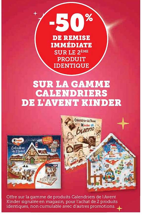 CALENDRIERS DE L'AVENT KINDER