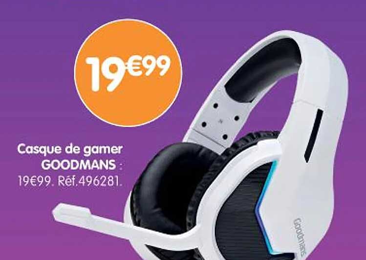 Casque de gamer GOODMANS