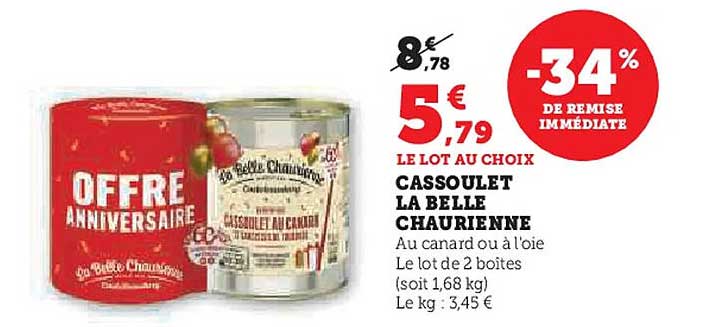 CASSOULET LA BELLE CHAURIENNE