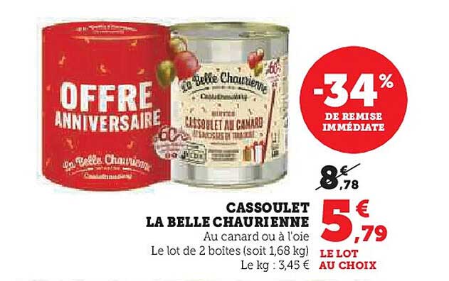 CASSOULET LA BELLE CHAURIENNE