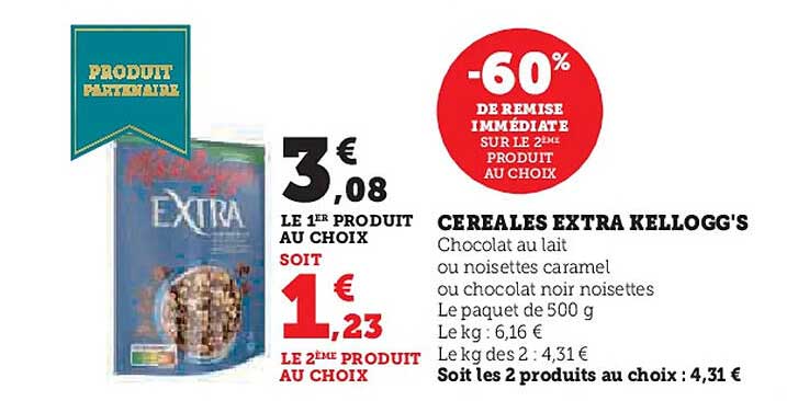 CÉRÉALES EXTRA KELLOGG'S