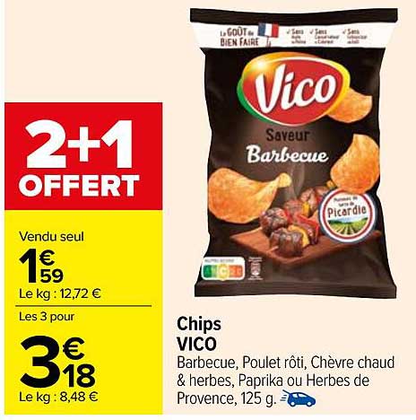 Chips VICO Saveur Barbecue