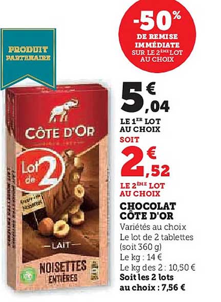 CHOCOLAT CÔTE D'OR