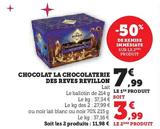 CHOCOLAT LA CHOCOLATERIE DES REVES REVILLON