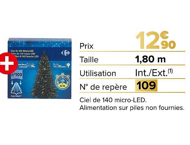 Ciel de 140 micro-LED