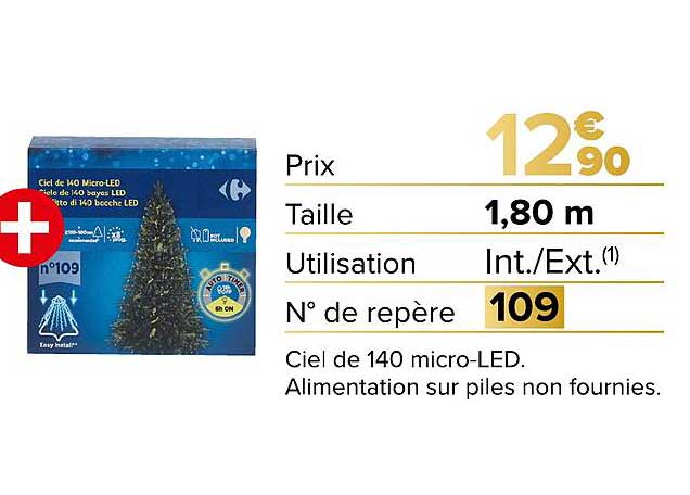 Ciel de 140 micro-LED