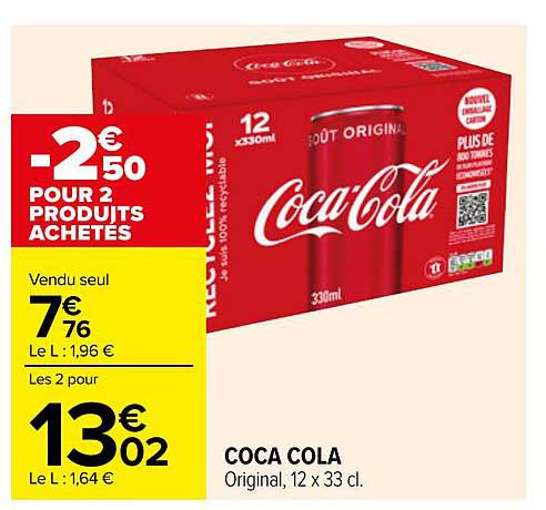 COCA COLA  
Original, 12 x 33 cl.