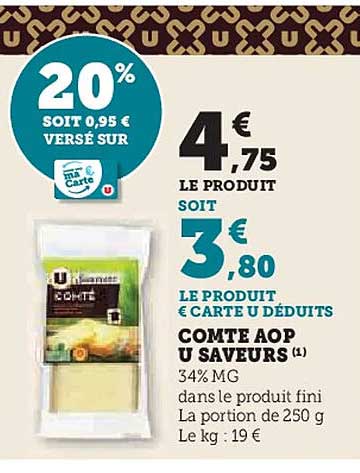 COMTE AOP U SAVEURS