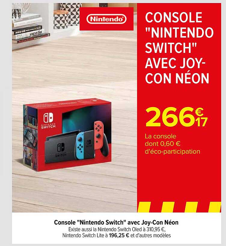 CONSOLE "NINTENDO SWITCH" AVEC JOY-CON NÉON