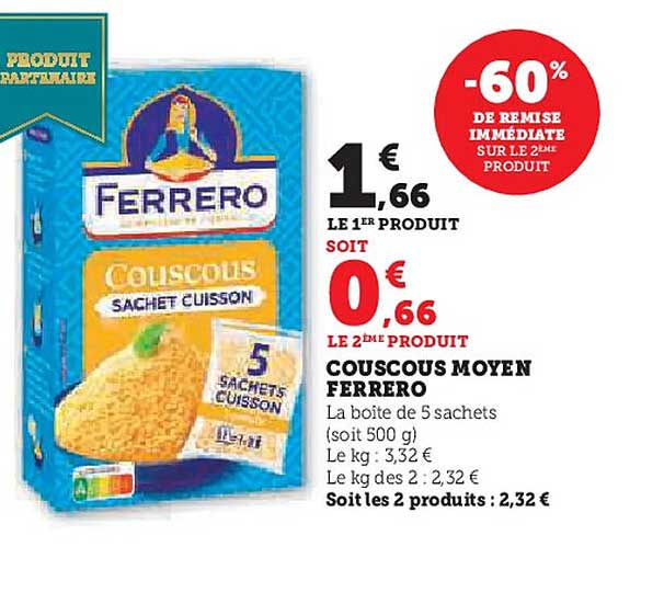 COUSCOUS MOYEN FERRERO