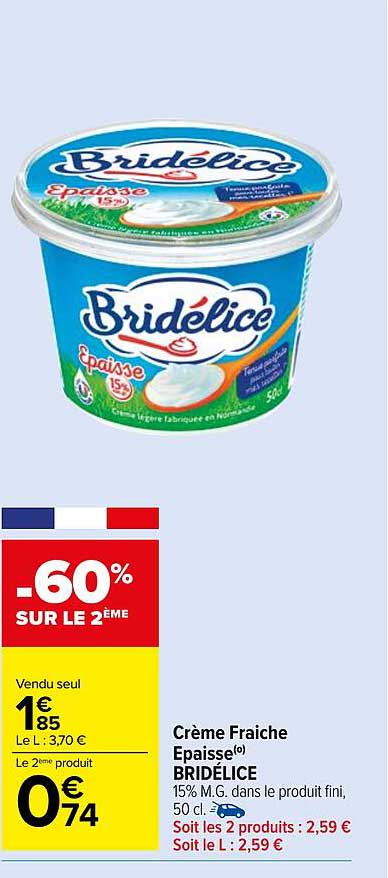 Crème Fraiche Epaisse BRIDÉLICE