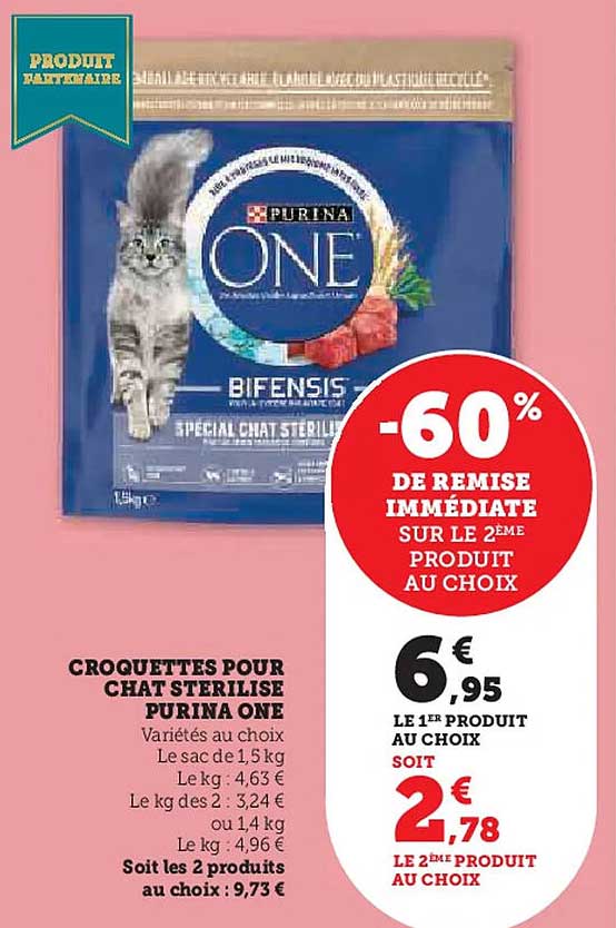 Croquettes pour chat stérilisé Purina ONE Bifensis