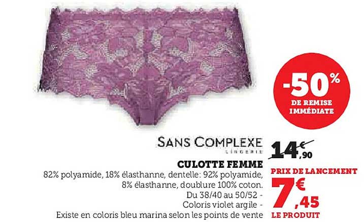 CULOTTE FEMME