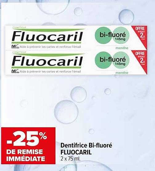 Dentifrice Bi-fluoré FLUOCARIL