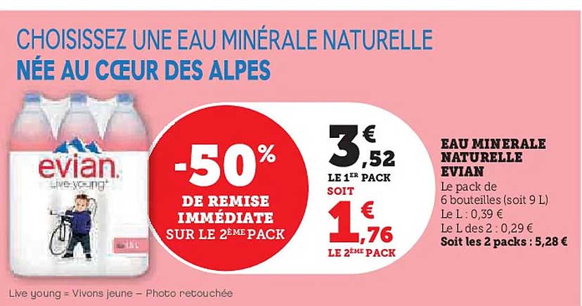 EAU MINERALE NATURELLE EVIAN