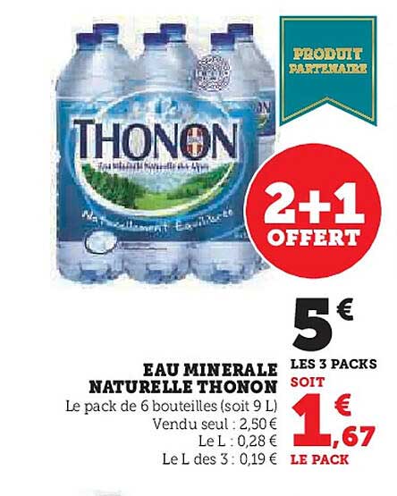 EAU MINERALE NATURELLE THONON