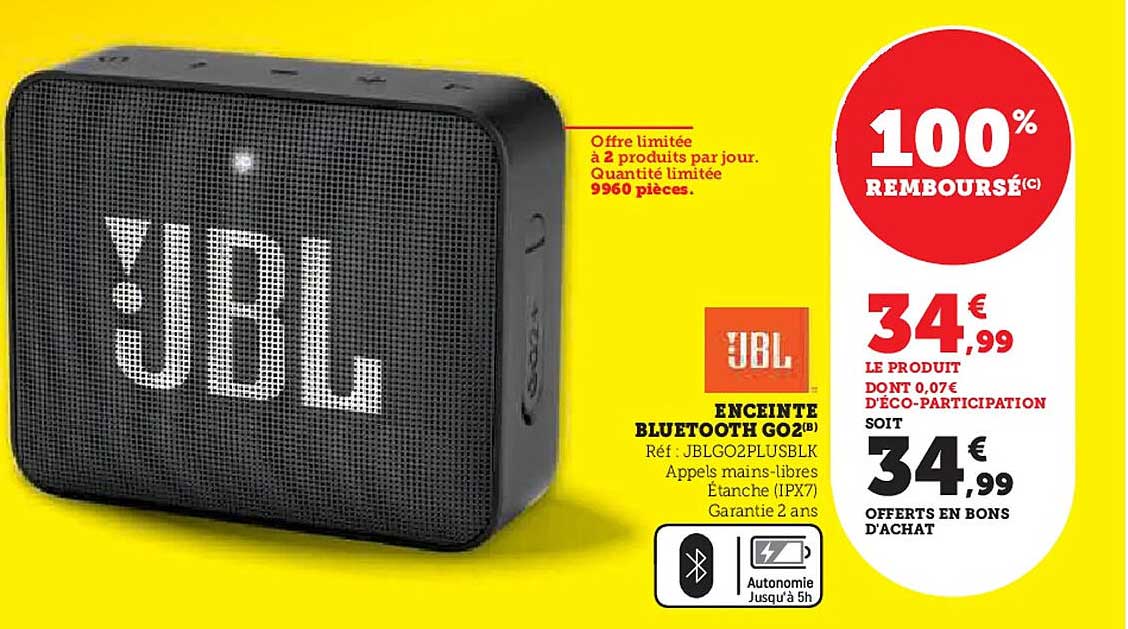 ENCEINTE BLUETOOTH GO2(B)