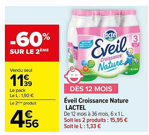 Éveil Croissance Nature LACTEL