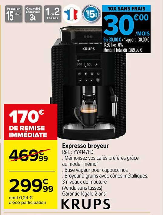 Expresso broyeur