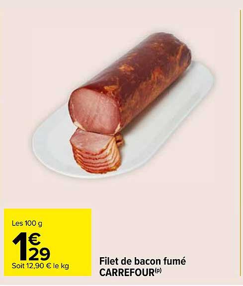 Filet de bacon fumé CARREFOUR