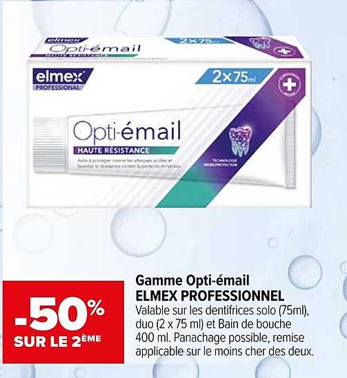 Gamme Opti-émail ELMEX PROFESSIONNEL