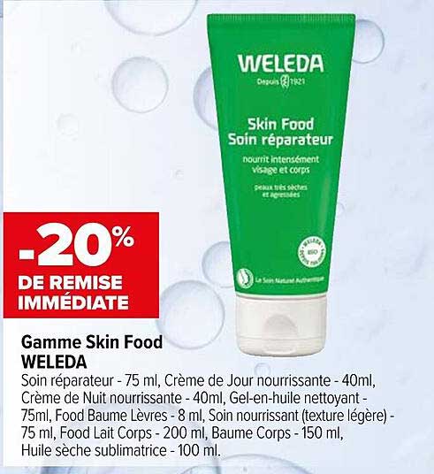 Gamme Skin Food WELEDA