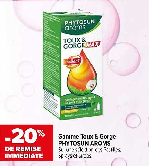 Gamme Toux & Gorge PHYTOSUN AROMS