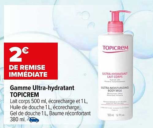 Gamme Ultra-hydratant TOPICREM