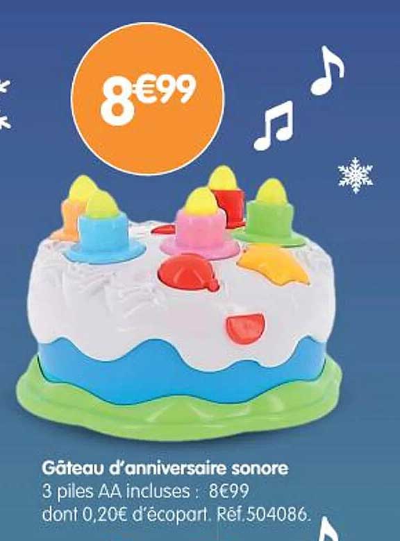 Gâteau d'anniversaire sonore