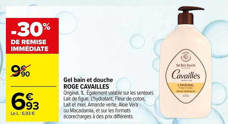 Gel bain et douche ROGE CAVAILLÉS