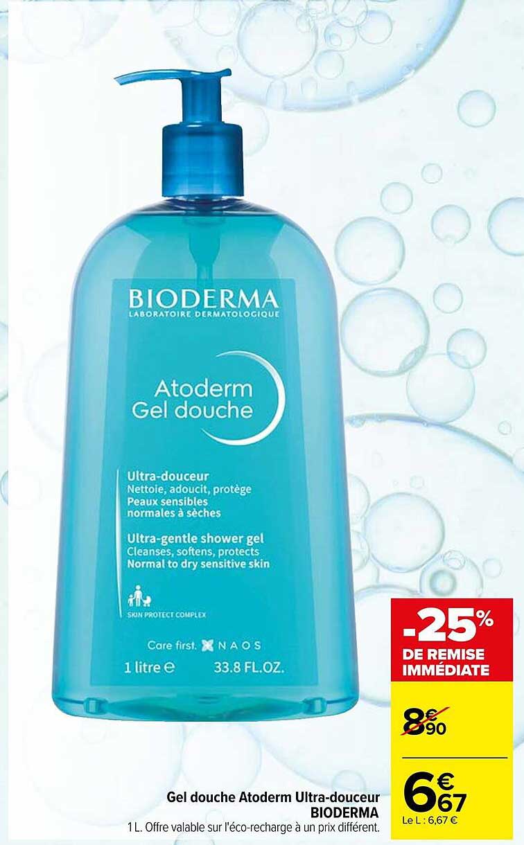 Gel douche Atoderm Ultra-douceur BIODERMA