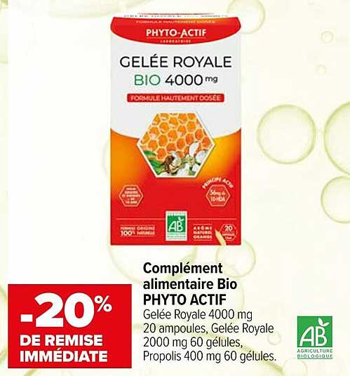 Gélée Royale BIO 4000 mg