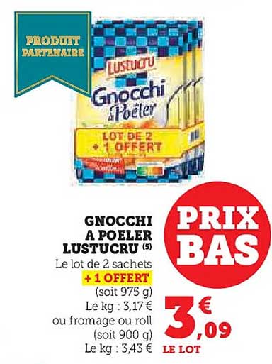 Gnocchi à poêler Lustucru