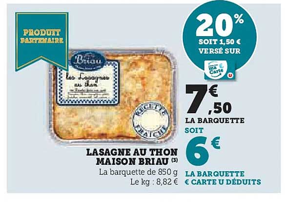 LASAGNE AU THON MAISON BRIAU