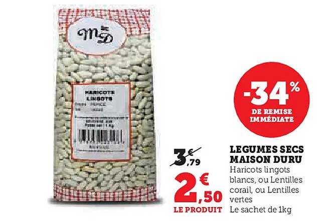 LEGUMES SECS MAISON DURU