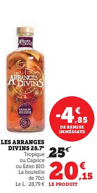 LES ARRANGES DIVINS 28.7°