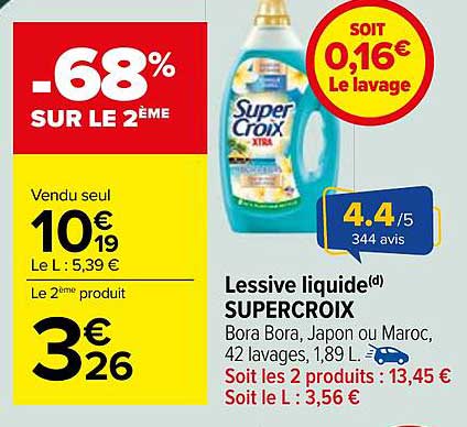 Lessive liquide SUPERCROIX