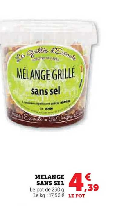 MÉLANGE GRILLÉ sans sel