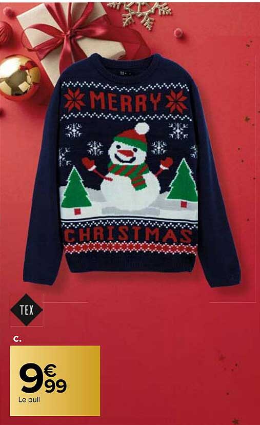 MERRY CHRISTMAS Le pull