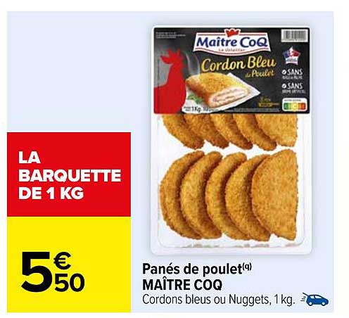 Panés de poulet MÂITRE COQ