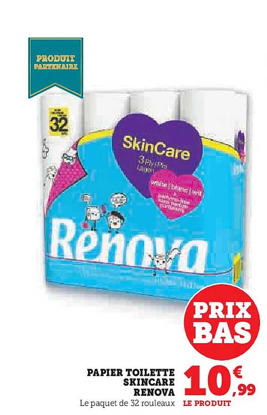 PAPIER TOILETTE SKINCARE RENOVA