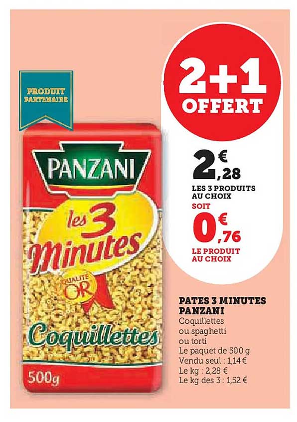 PÂTES 3 MINUTES PANZANI