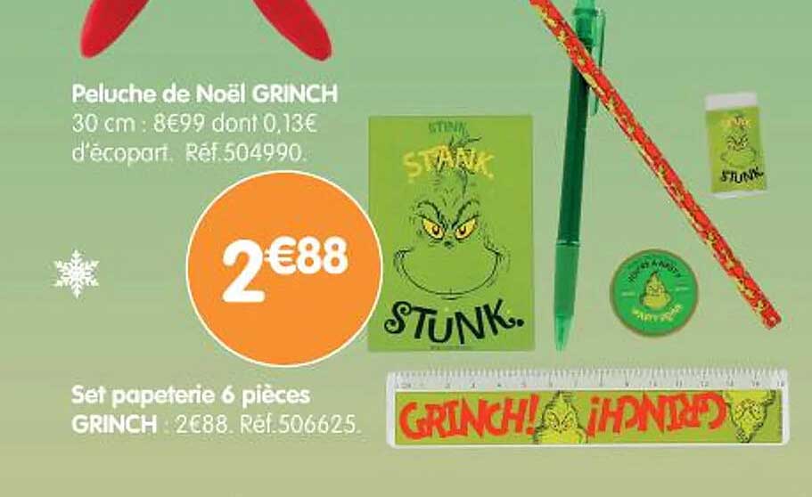 Peluche de Noël GRINCH