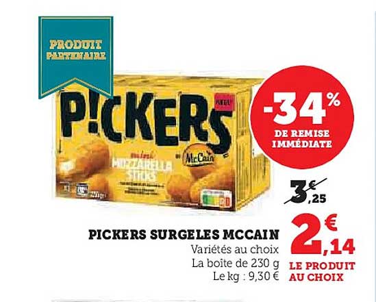 PICKERS SURGELES MCCAIN