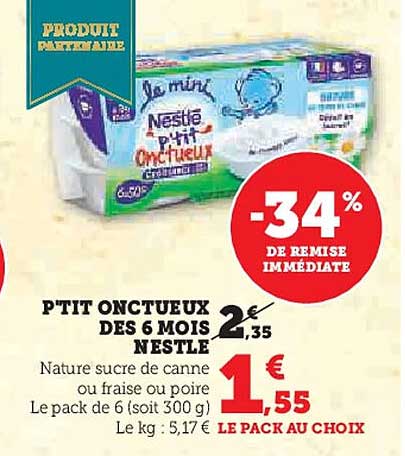 P'tit Onctueux des 6 mois NESTLÉ