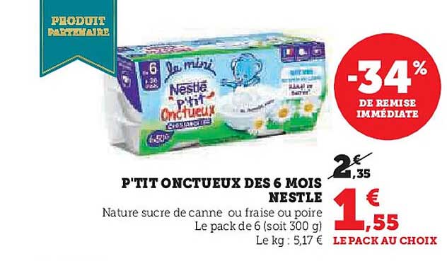 P'tit Onctueux des 6 mois NESTLÉ