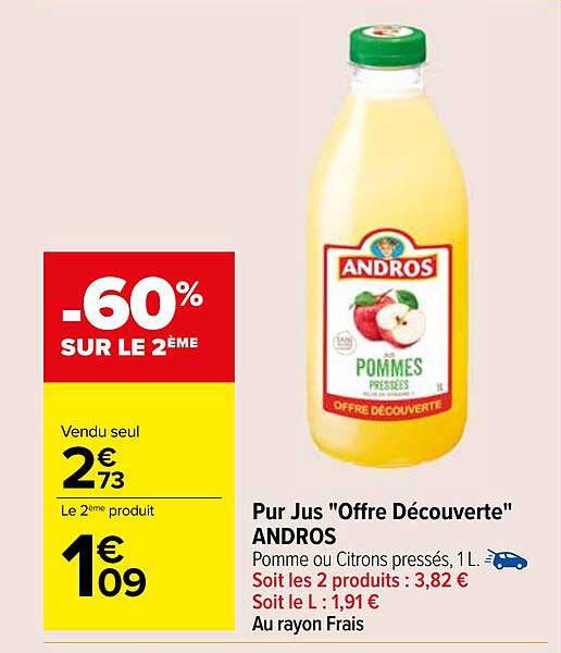 Pur Jus "Offre Découverte" ANDROS